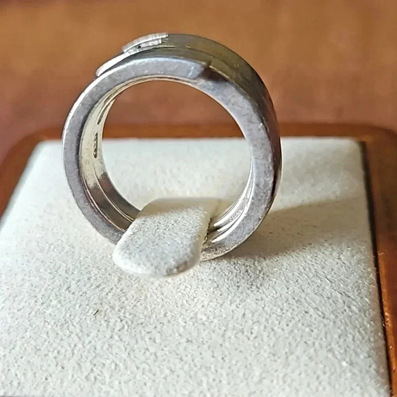 Gucci Snake G Logo 925 Sterling Silver Ring, Size 5 - Picture 3 of 5
